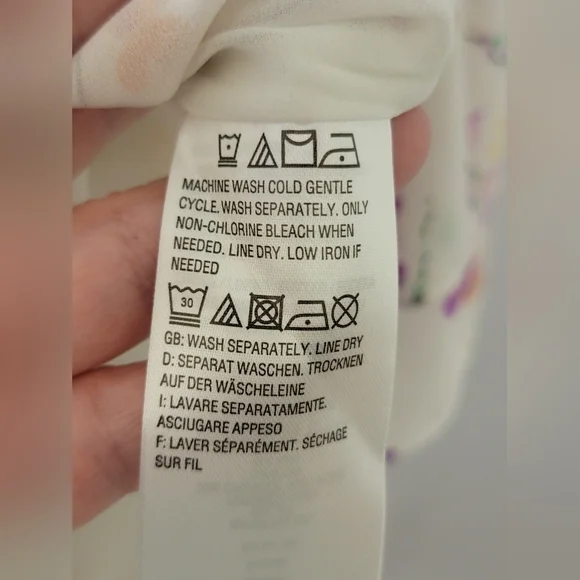 Belle By Kim Gravel Floral Ruffle Sleeve Top Size 2X - Picture 12 of 13